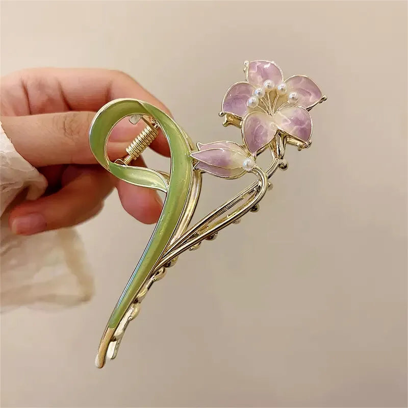 Bluebell Floral Hair Claw Clip