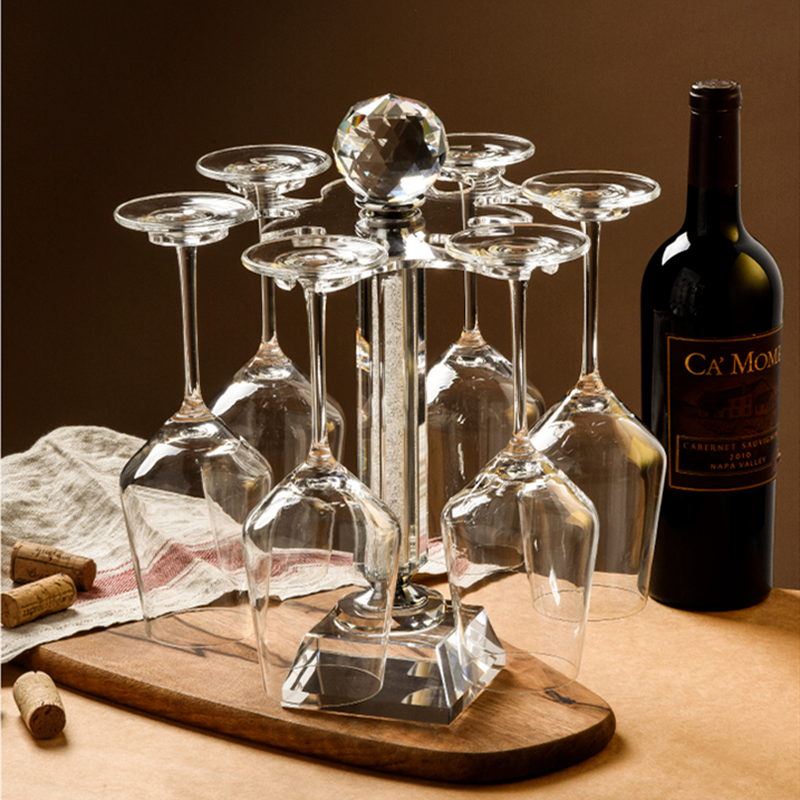 Rotatable Crystal Wine Glass Holder - Image 1