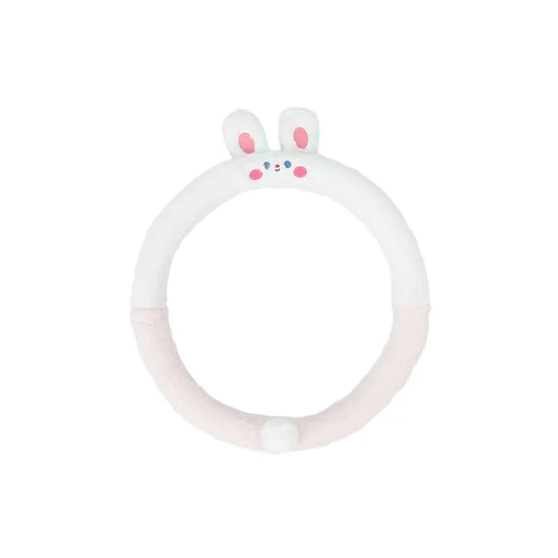 Soft Winter Animal Plush Steering Wheel Cover - Image 3