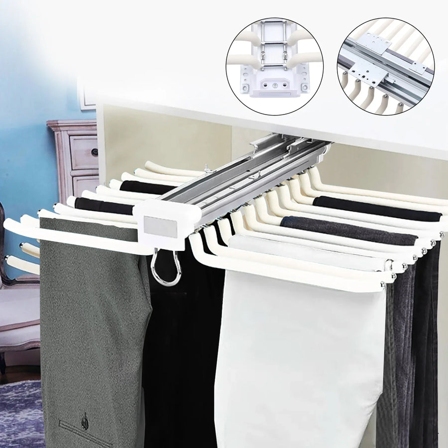 Smart Slide-Out Rail Cloth Organizer - Image 0