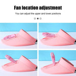 Breathable Summer Sun Visor Cooling Fan Hat