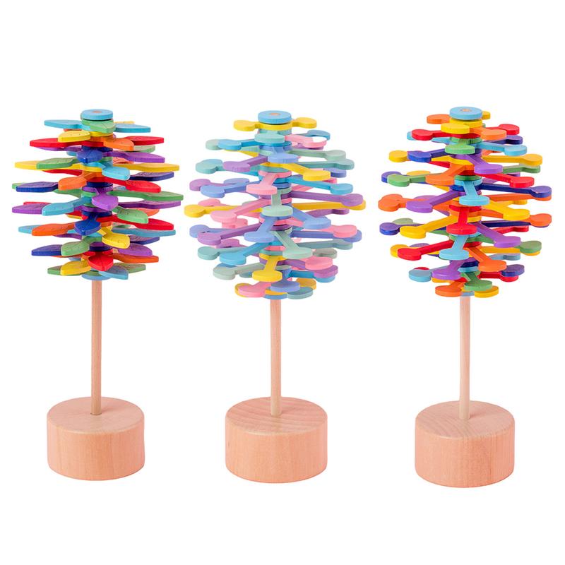 Rainbow Spiral Spin Anti-Stress Toy - Image 3