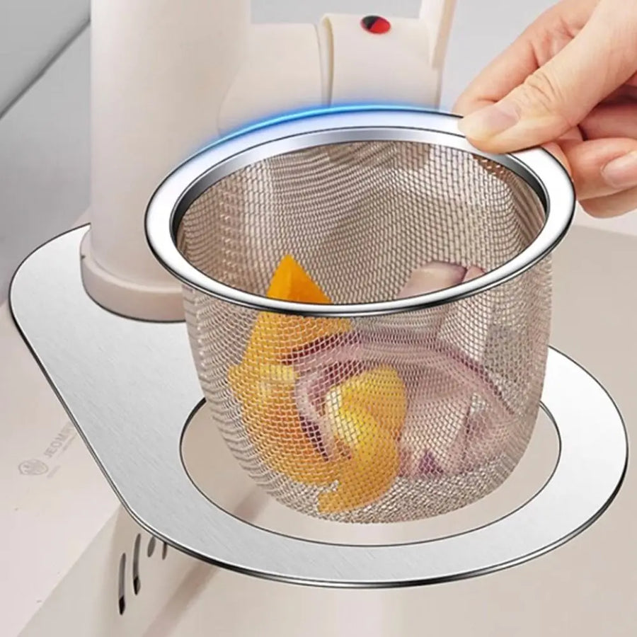 Stainless Steel Sink Organizer Drain Basket - Image 0