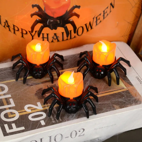 Spooky Spider LED Decor Candle - Image 0