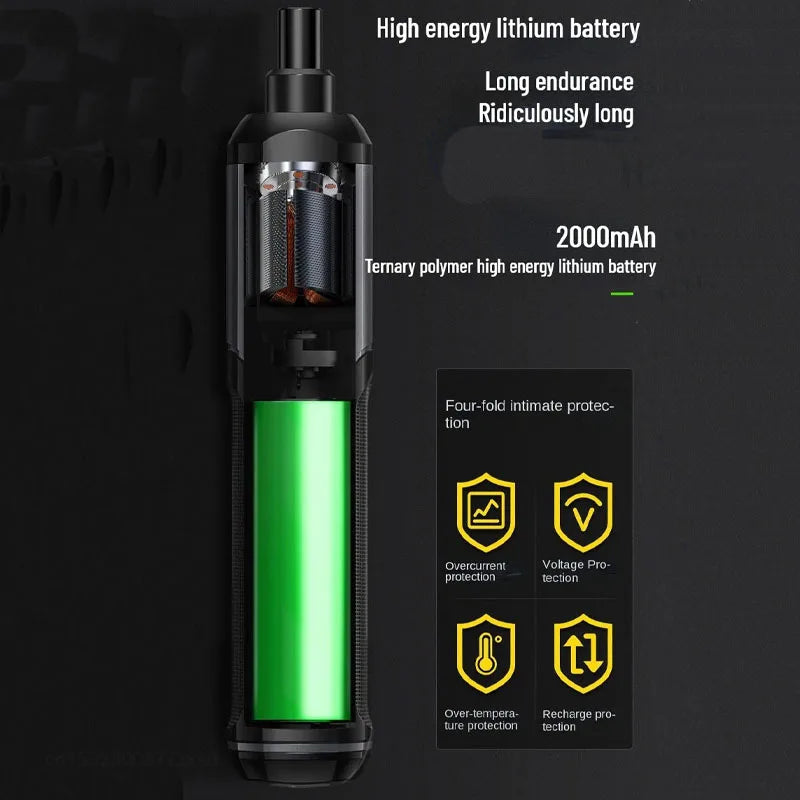 Mini Cordless Rechargeable Electrical Screwdriver Drill Tool Set - Image 1