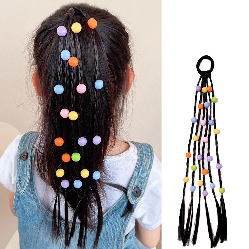 Floral Charm Ponytail Kids Hair Bands - Image 5