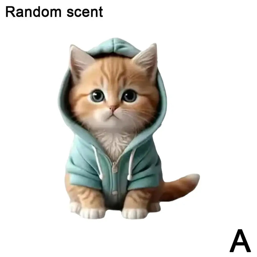 Cool Hoodie Cat Clip-On Car Freshener - Image 6