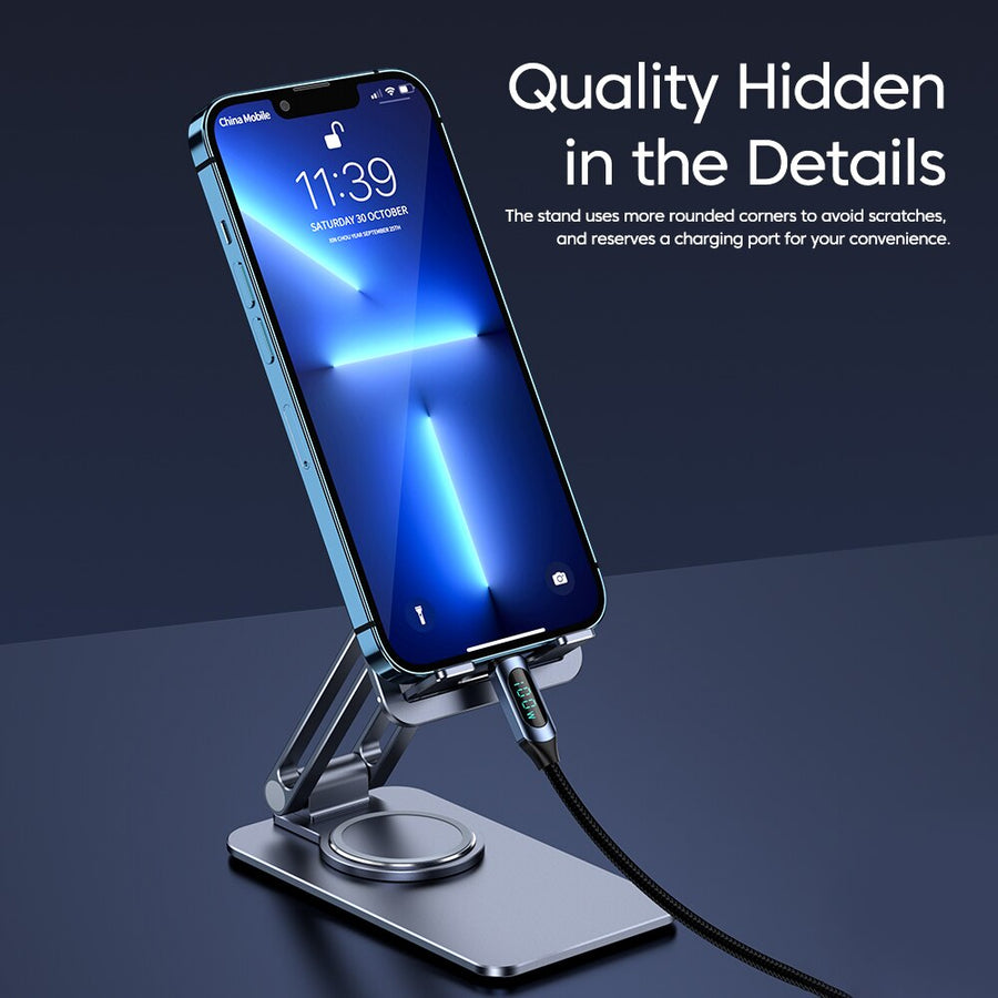 Universal Easy Fold Rotating Smartphone Holder - Image 4