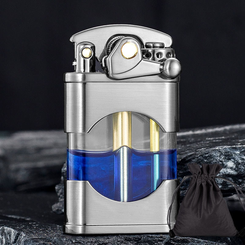 Elegant Retro Slim Metal Lighter - Image 9