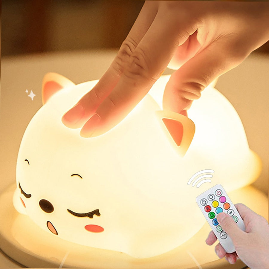 Mini Cat LED Touch Sensor Night Lamp - Image 3
