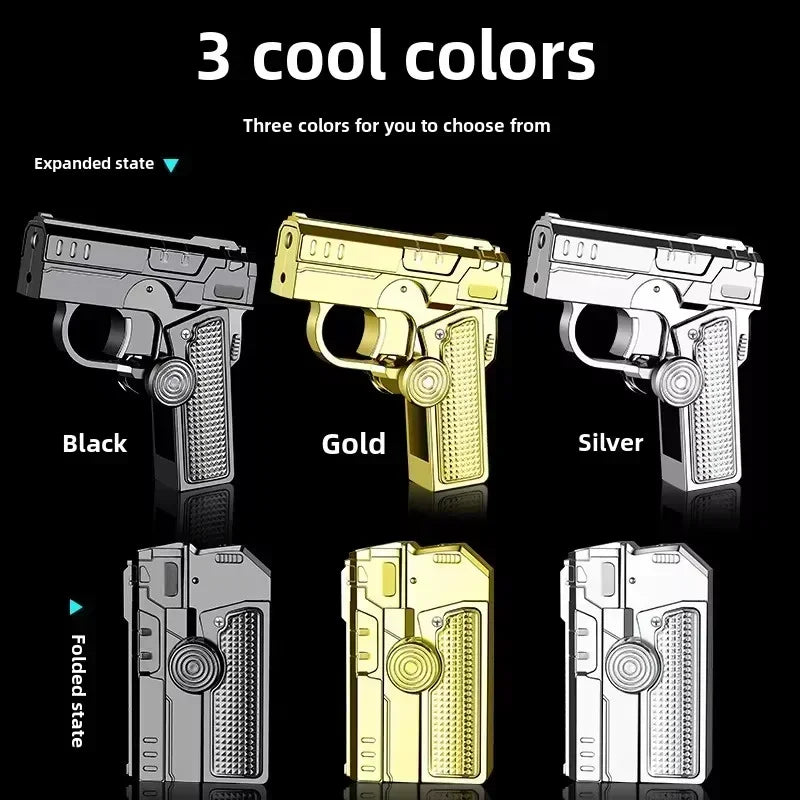 Foldable Dual-Form Gun-Shaped Windproof Lighter - Image 3