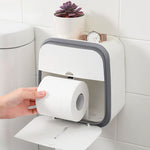 Wall-Mounted Bathroom Organizer Tissue Box Holder