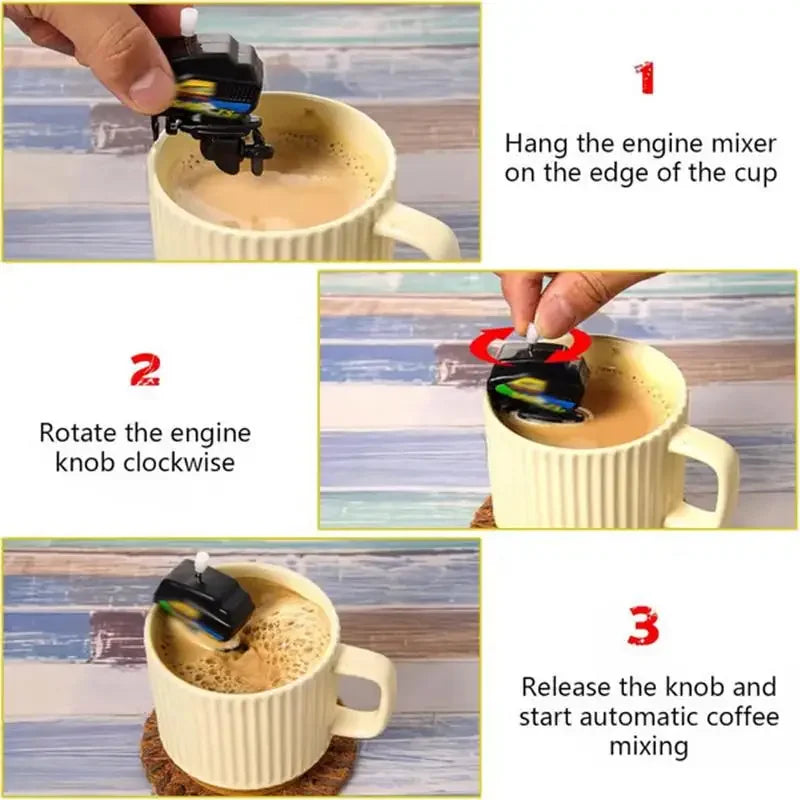 Fun Boat Motor Coffee Mixer Gadget