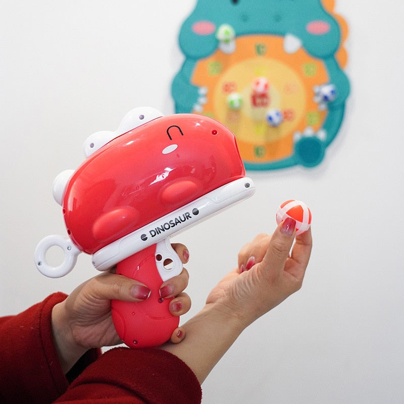 Cute Dinosaur Sticky Ball Dart Toy Set - Image 0