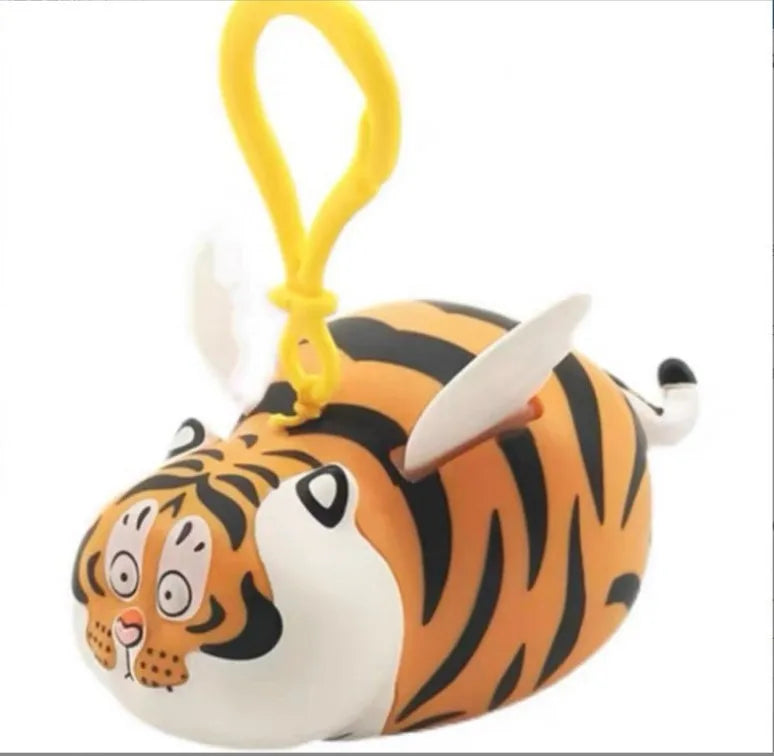 Confused Tiger Elastic Keychain Toy - Image 5