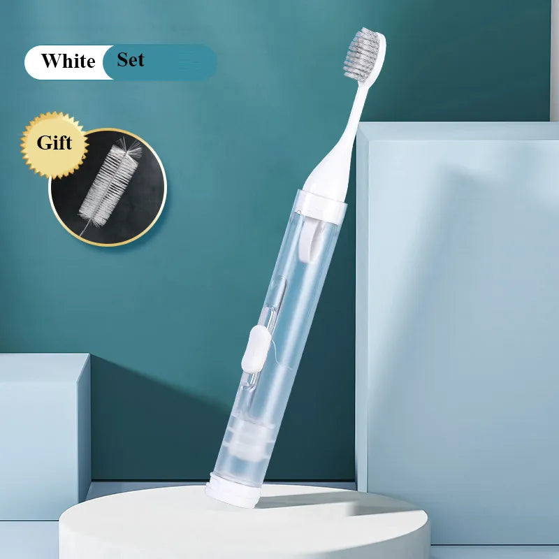 Foldable Travel Brush Toothpaste Holder Set - Image 7
