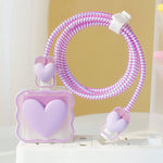 Transparent Love Charging Cable Protector Case