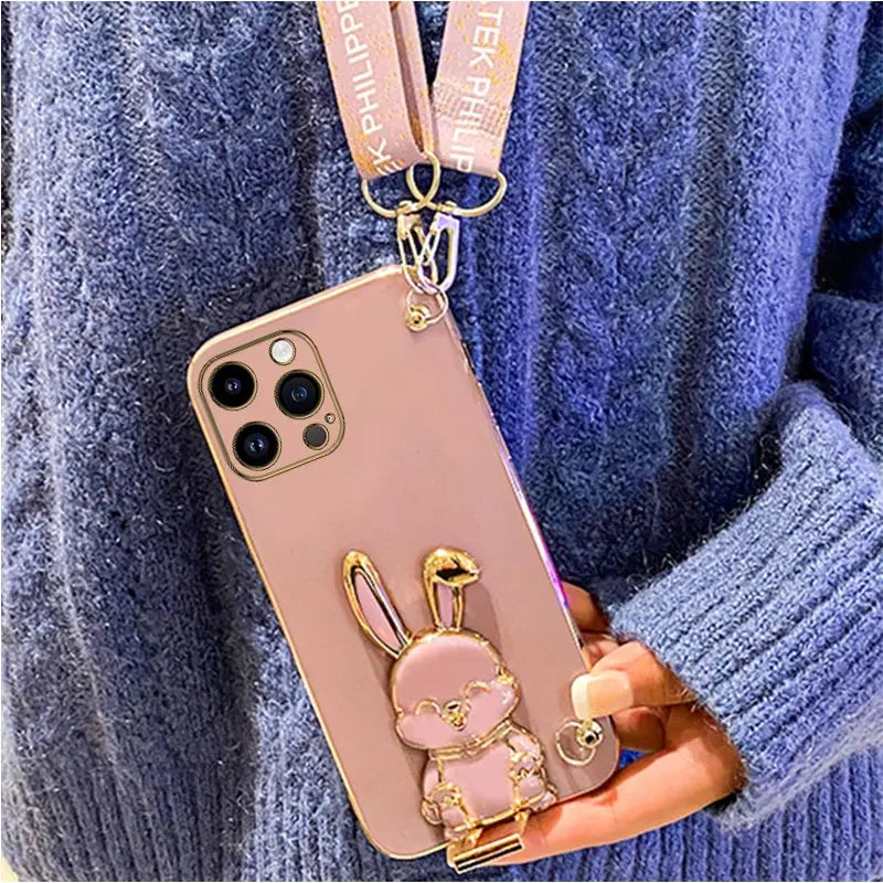 3D Rabbit Ear iPhone Holder Case