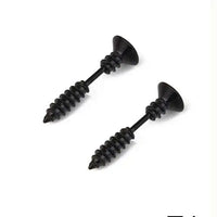Realistic Screw Industrial Steel Earrings - Image 8