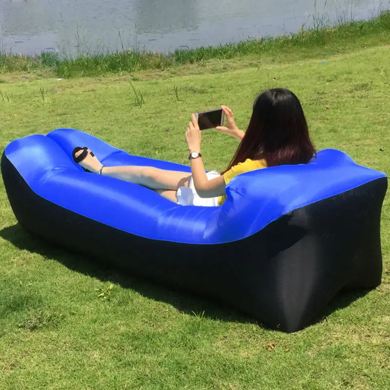 Portable Inflatable Outdoor Air Sofa Bed Lounger - Image 5