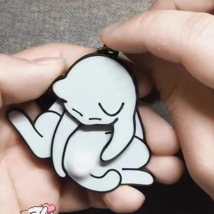 Playful Cat Quirky Keychain - Image 3