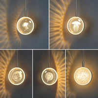 Nordic Crystal Halo Pendant Light - Image 2