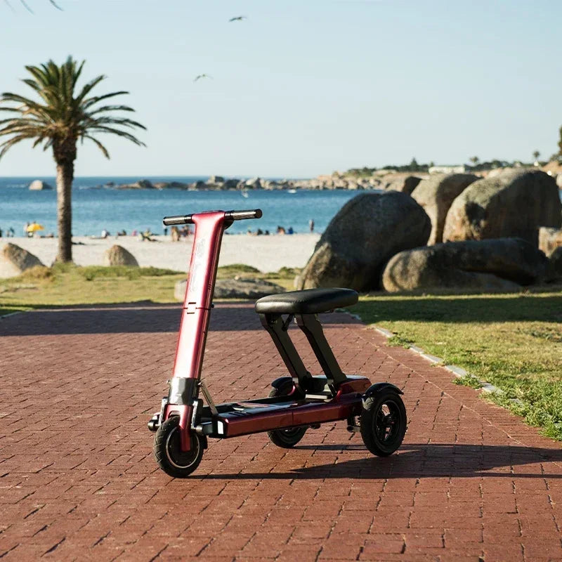 Tri-Wheel Foldable Padded Seat Electric Mobility Scooter - Image 4