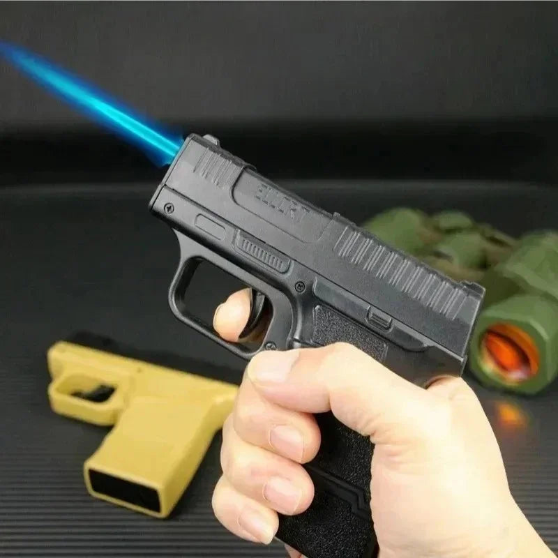 Tactical Gun Shape Jet Flame Hidden Storage Lighter - Image 1