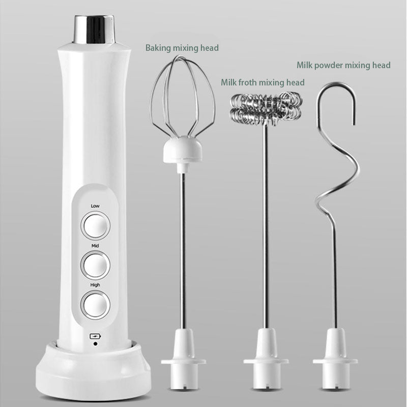 3in1 Portable Rechargeable Milk Frother Foam Maker - Image 4
