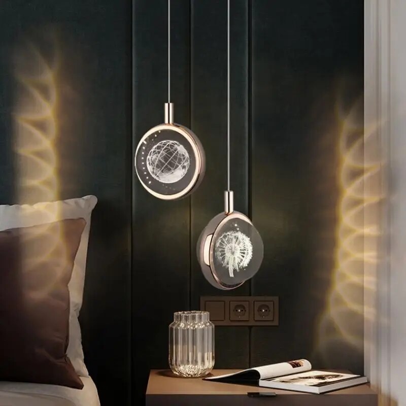 Romantic Crystal Rotating Mood LED Lights - Image 3
