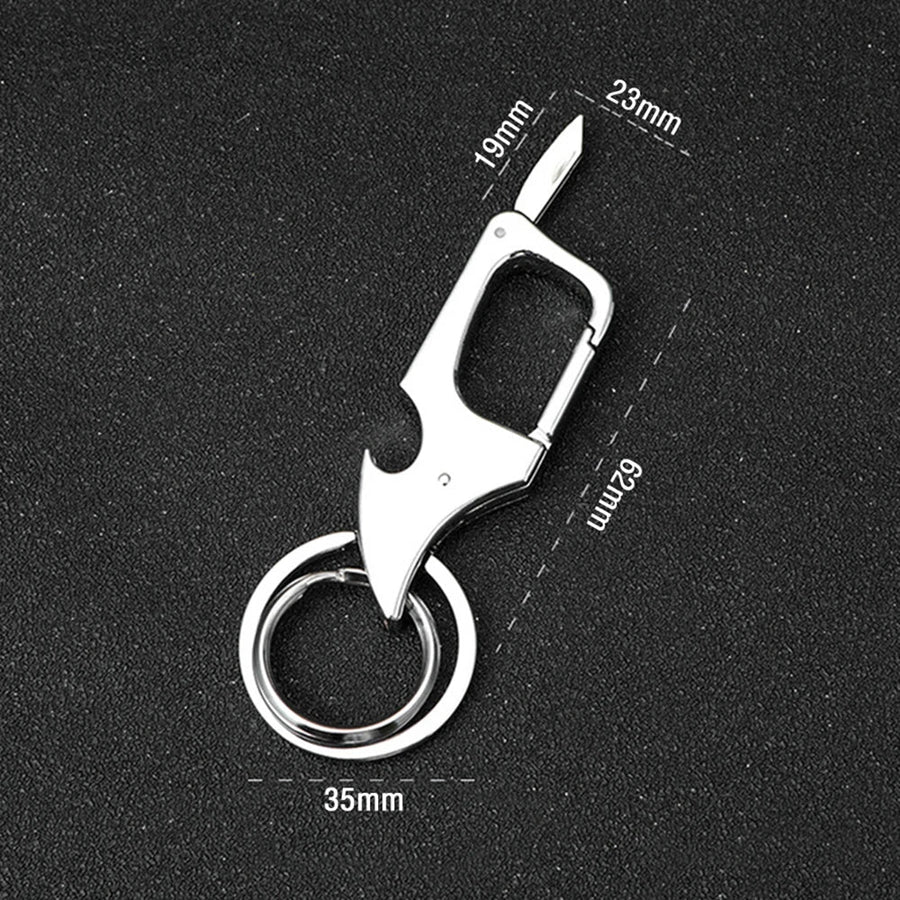 Mini Foldable Bottle Opener Keychain Knife - Image 4