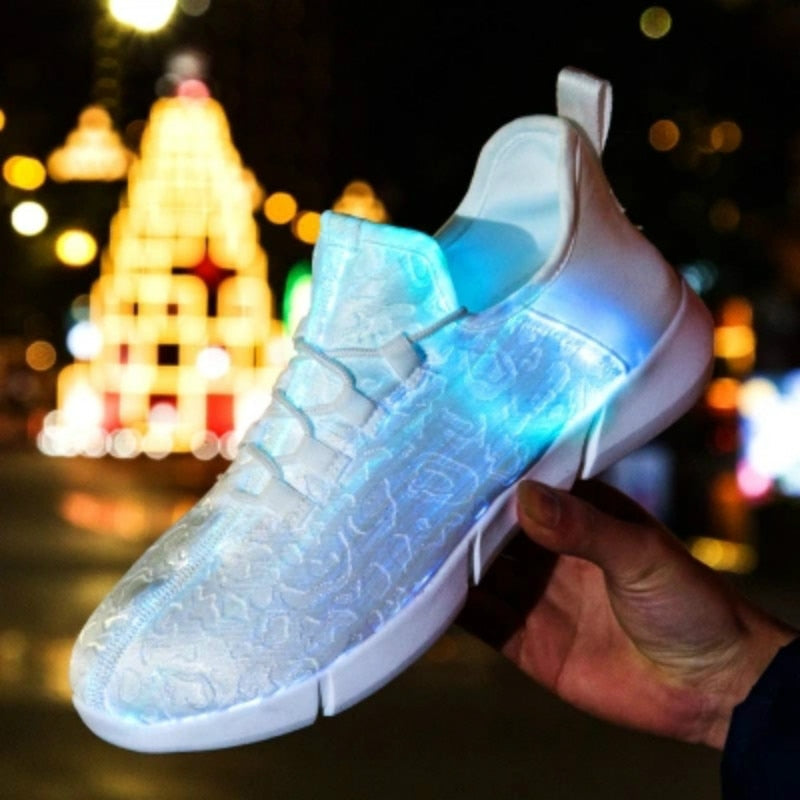 Glowing USB Rechargeable Luminous LED Shoe - Image 4