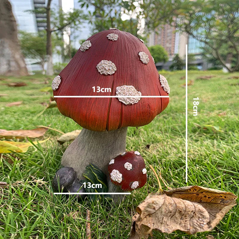 Outdoor Fairy Mushroom Resin Garden Decor - Image 7