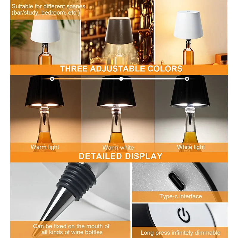 Clip-On Ambient Bottle LED Lamp - Image 3