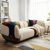 Matissero Bold Patchwork Colorblock Lounge Sofa - Image 3