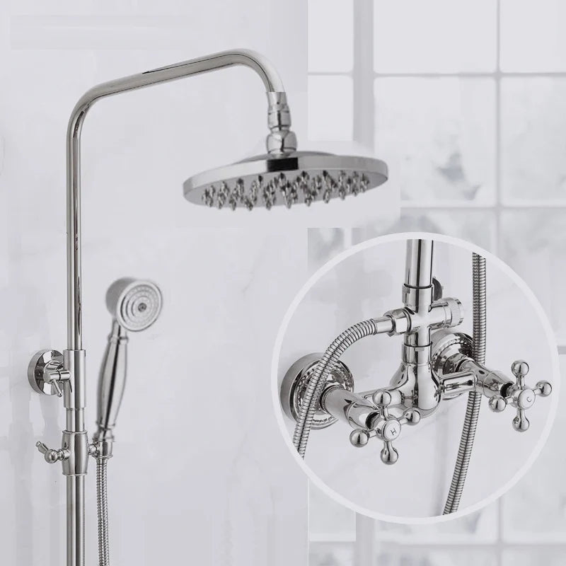 Golden Era Vintage Rainfall Bath Shower System - Image 7