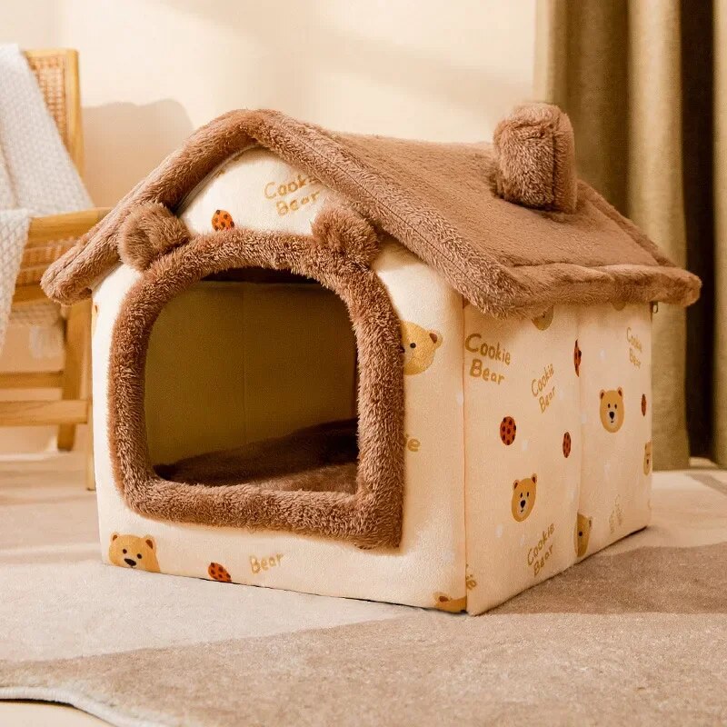 Foldable Fluffy Comfy Pet House - Image 6