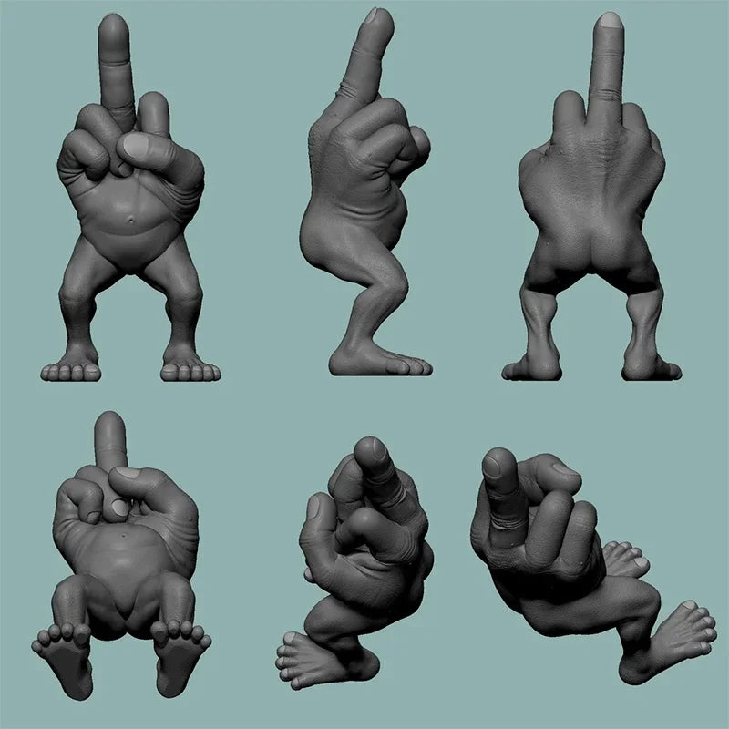 3D Printed Middle Finger Funny Decor - Image 4