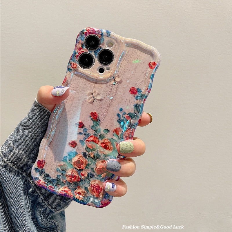 Blossom Glow Floral Pattern iPhone Case - Image 7
