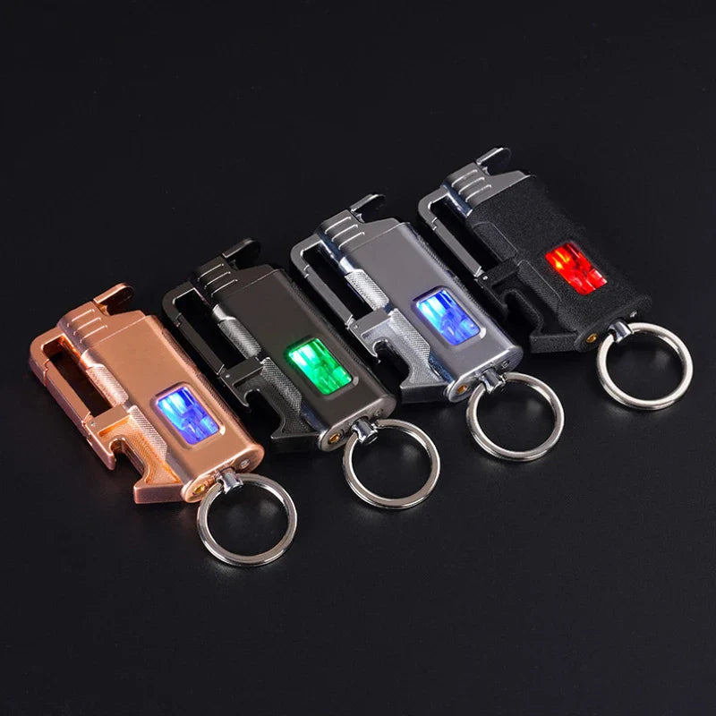 Modern Windproof MetalBottle Opener Keychain Lighter