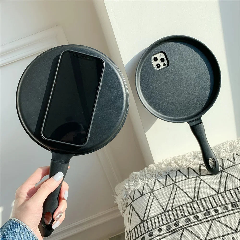 Frying Pan Funny iPhone Case - Image 1