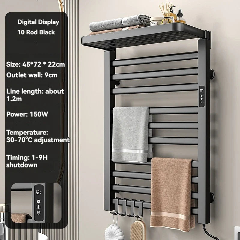 Intelligent Electric Heated Towel Drying Organizer Rack - Image 6