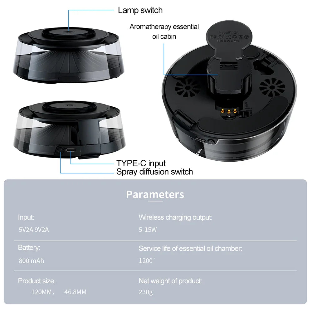 Pure Aromatherapy Diffuser Wireless Charger - Image 8