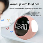 Cute Expression Night Light Alarm Clock