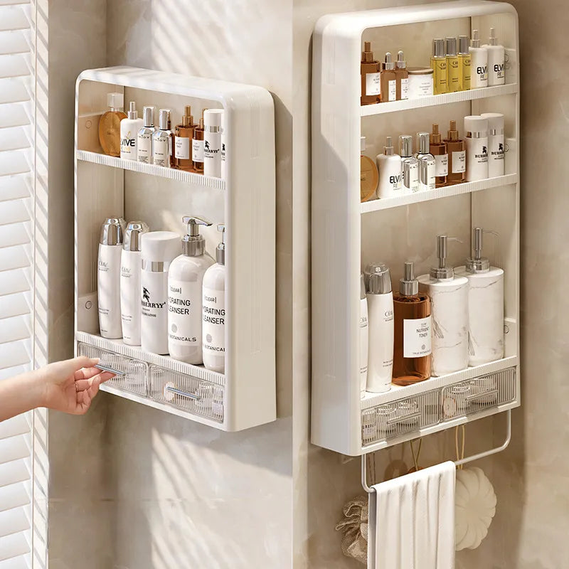 Home Essential Punch-Free Bathroom Organizer Shelf - Image 0