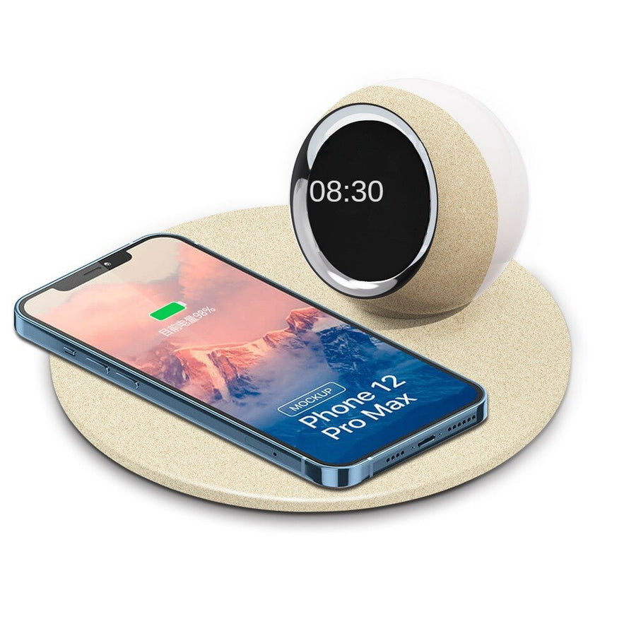 Sunshine Alarm Clock Elegant Clock Wireless Charger - Image 6