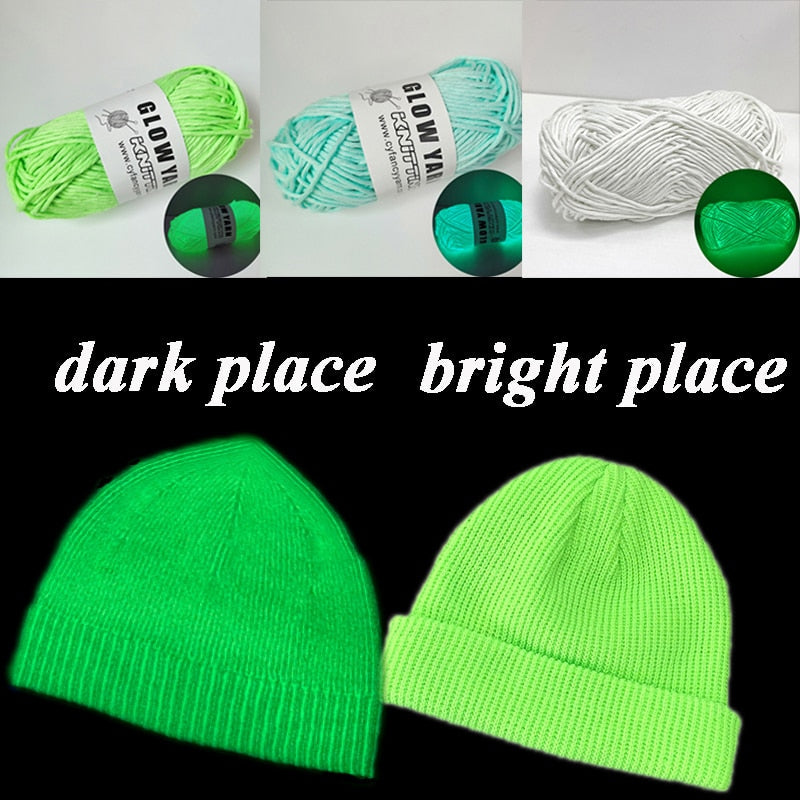 Sparkle Glow Luminous Knitting Yarn - Image 1