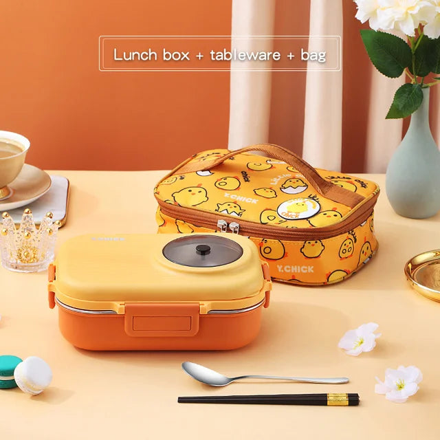 Insulated Divider Stainless Steel Lunchbox Set - Image 7