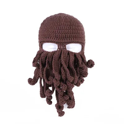 Octopus Tentacle Knitted Face Winter Mask