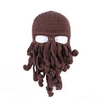 Octopus Tentacle Knitted Face Winter Mask